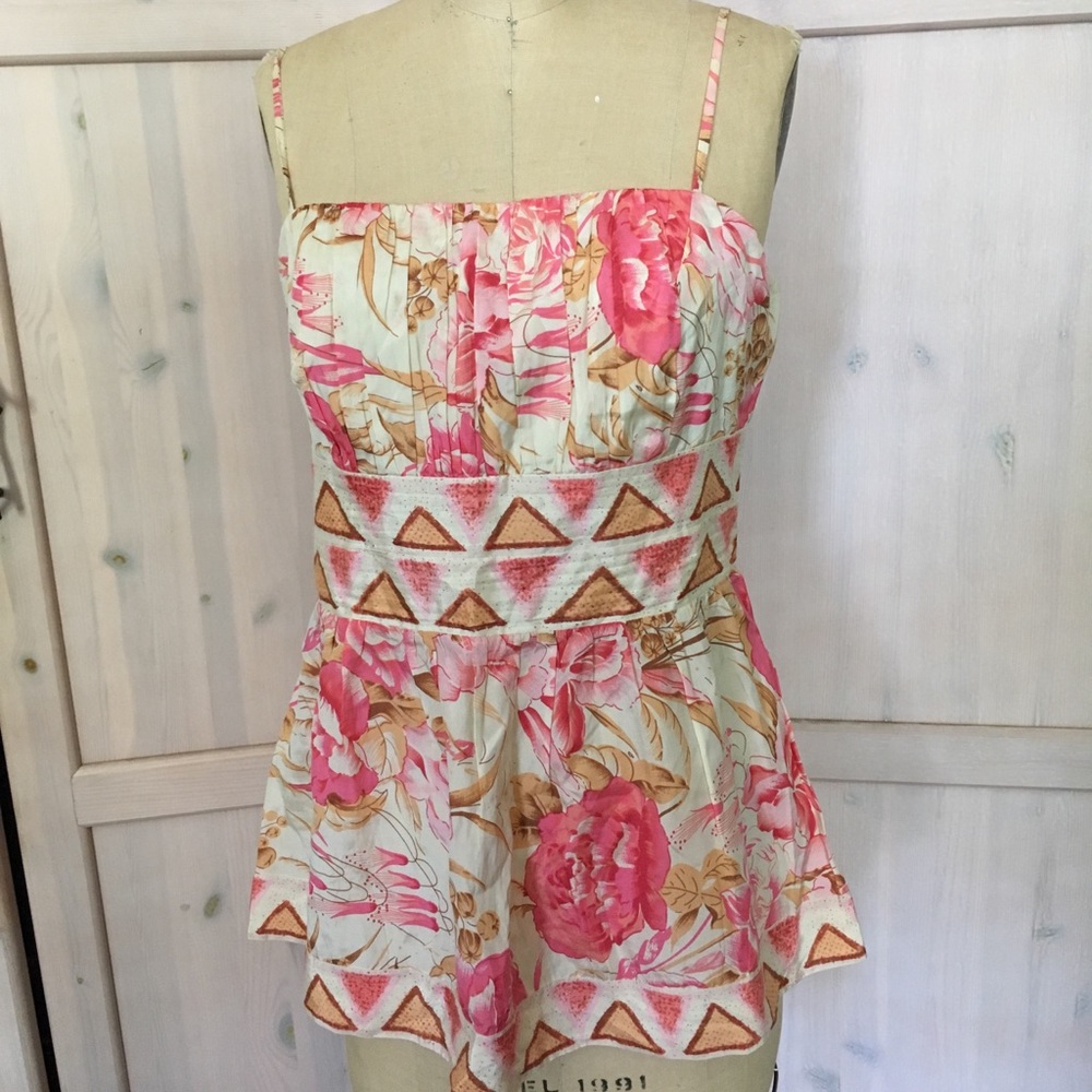 Tracy Reese silk rose top